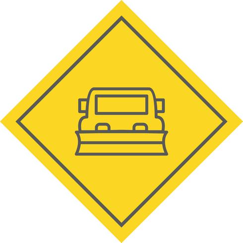 Snowplow Icon Design vector