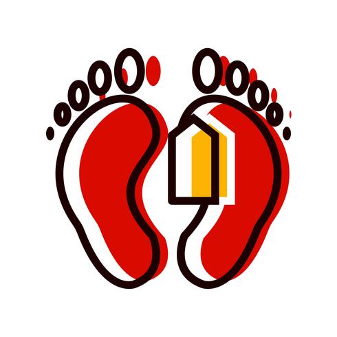 Toe Tag Icon Design vector