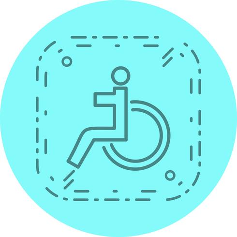  Handicapped Icon Design vector