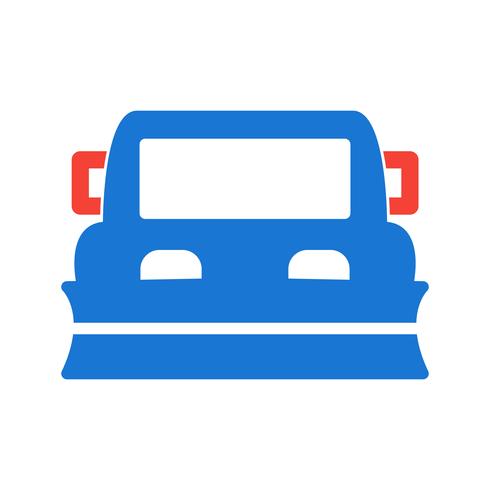 Snowplow Icon Design vector