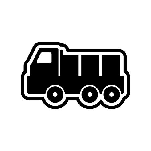 diseño de icono de dumper vector