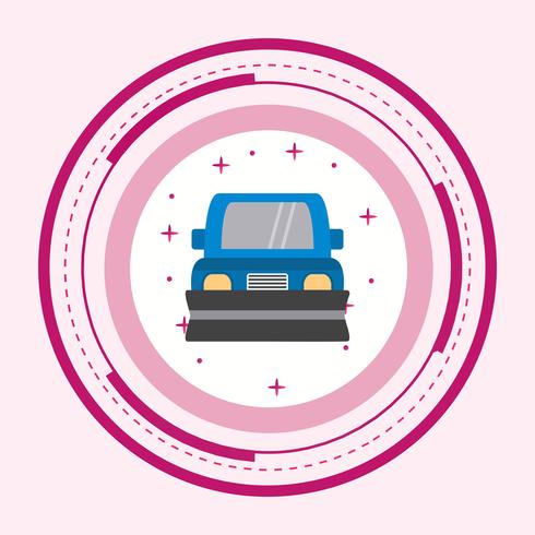 Snowplow Icon Design vector