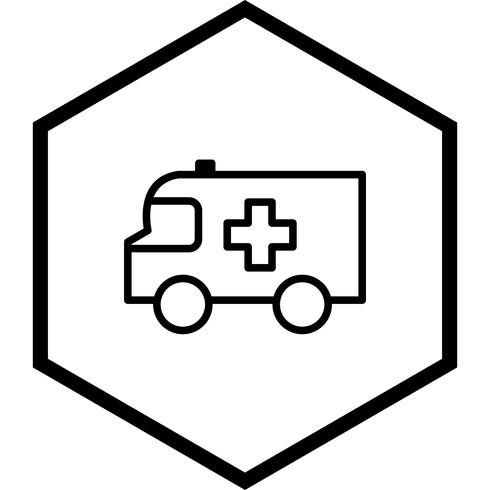 Ambulancia Icon Design vector