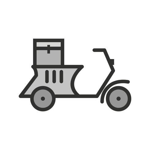 Delivery Motorbike Icon Design vector