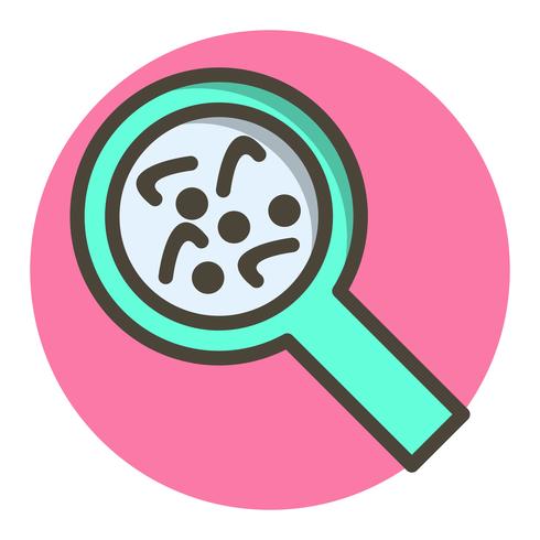 Diseño de iconos de bacterias vector