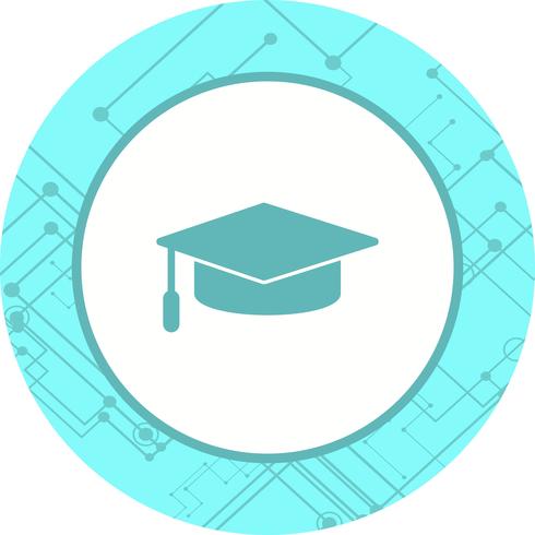 Diseño de icono de gorra de graduación vector