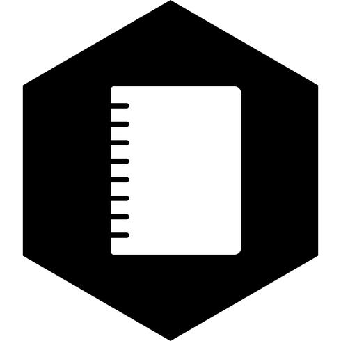 Spiral Notebook Icon Design vector