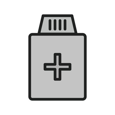 Medicine Bottle Icon Design vector