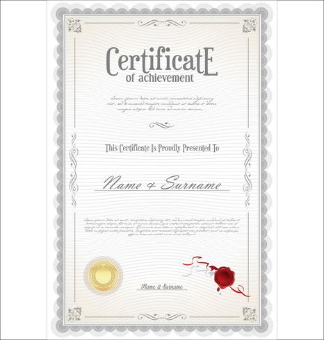 Certificado vector