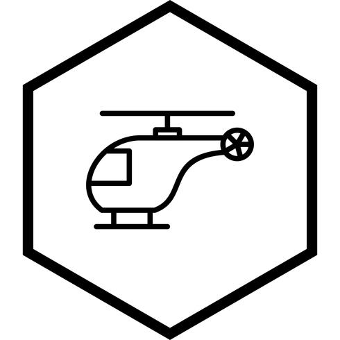 Helicóptero Icon Design vector