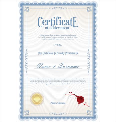 Certificado vector