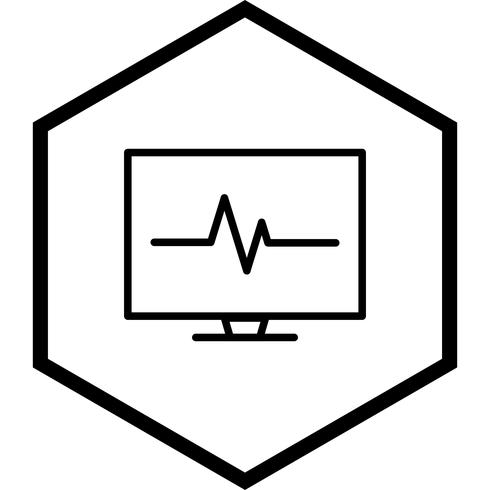 diseño de icono de ecg vector