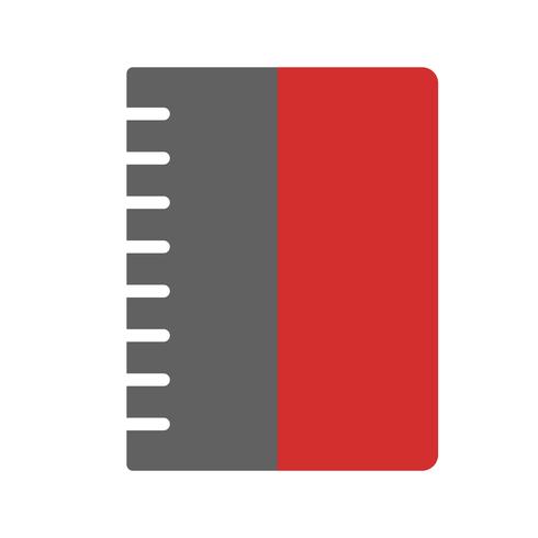 Spiral Notebook Icon Design vector