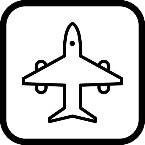 Diseño de icono de avión vector