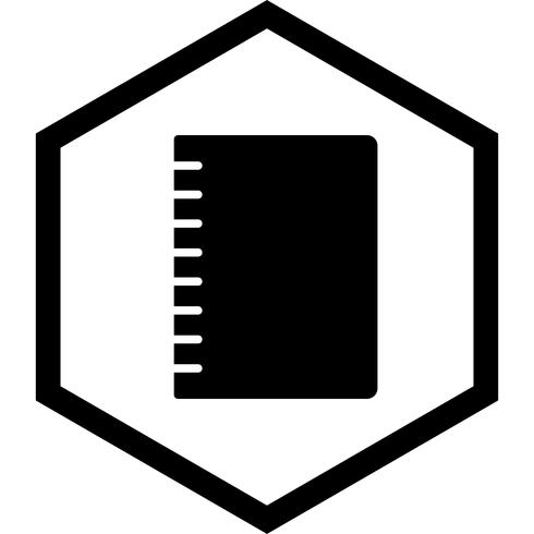 Spiral Notebook Icon Design vector