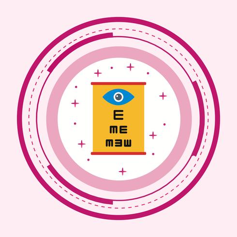 Eye Test Icon Design vector