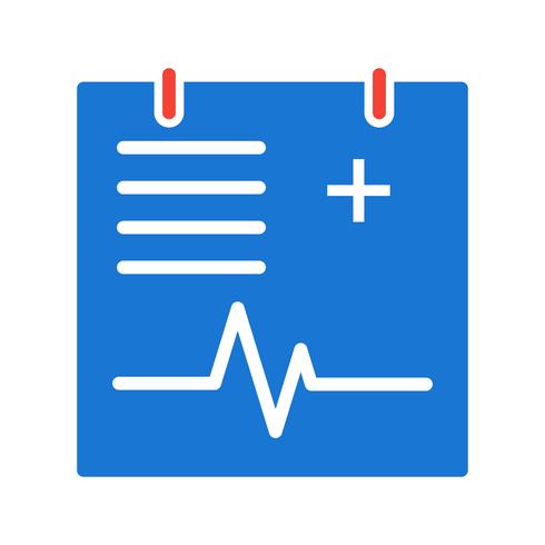 Medical Chart Icon Design vector