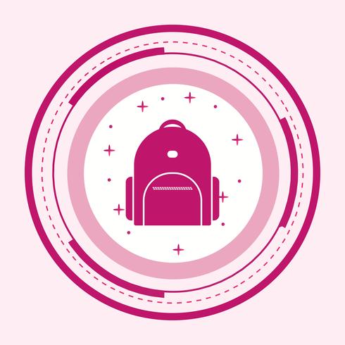 Bagpack Icon Design vector