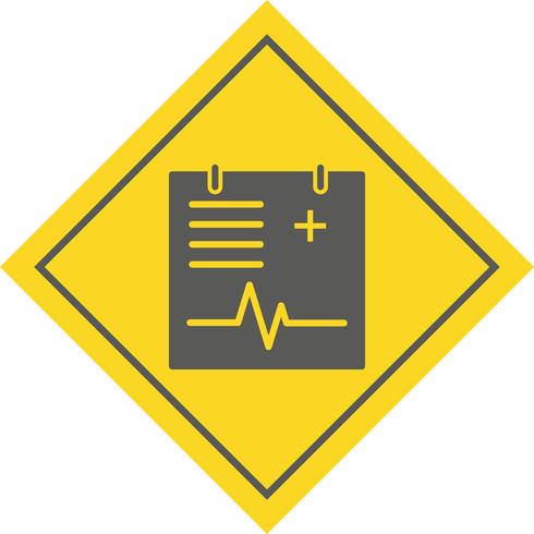 Medical Chart Icon Design vector