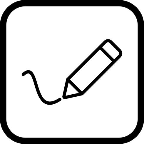 Diseño de iconos de escritura vector