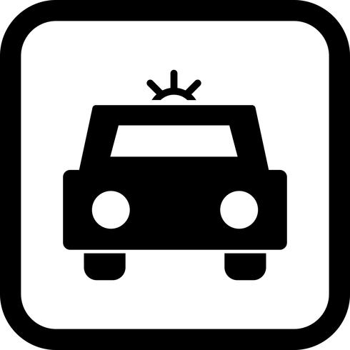 Diseño de icono de coche de policía vector