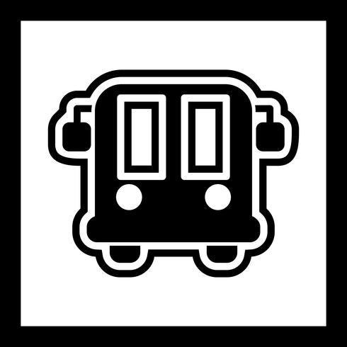 Airport Bus Icon Design vector