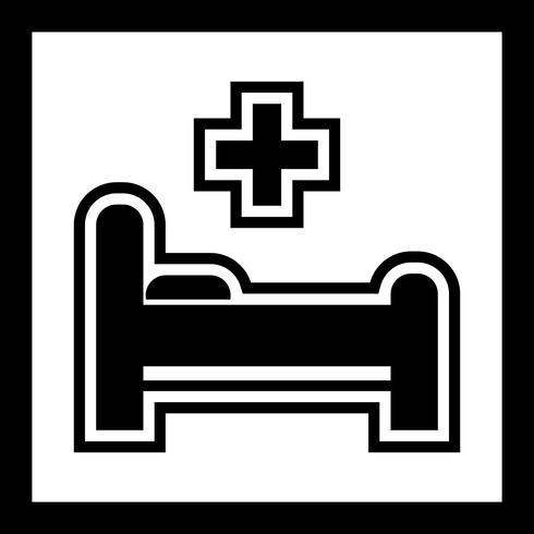 Bed Icon Design vector