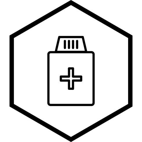 Medicine Bottle Icon Design vector