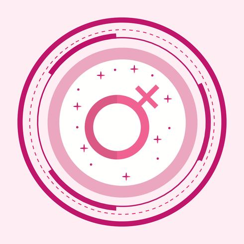 Diseño de icono femenino vector