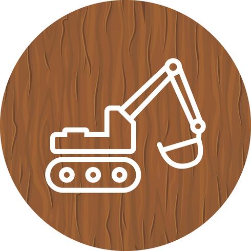 Excavator Icon Design vector