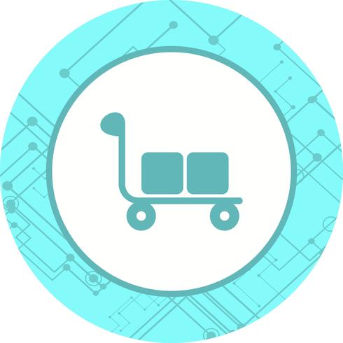 Trolley Icon Design vector