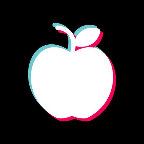 Diseño de icono de apple vector