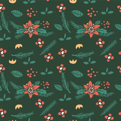 flower seamless pattern, floral pattern vector