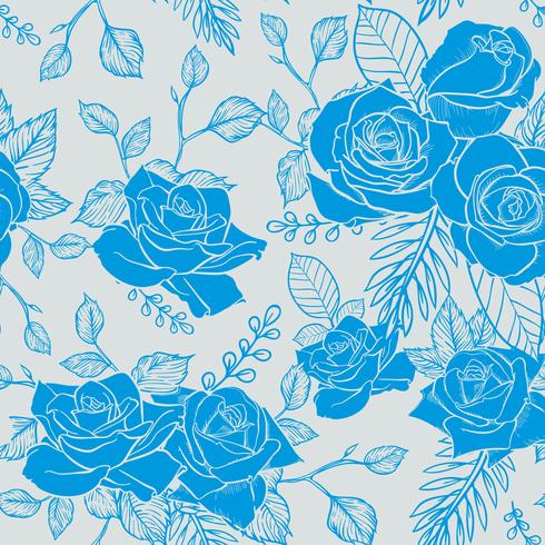 Rose Seamless pattern, flower seamless pattern, vector floral seamless pattern