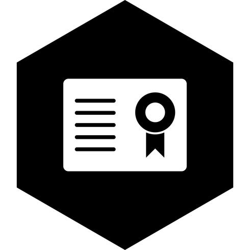 Certificado Icono de Diseño vector