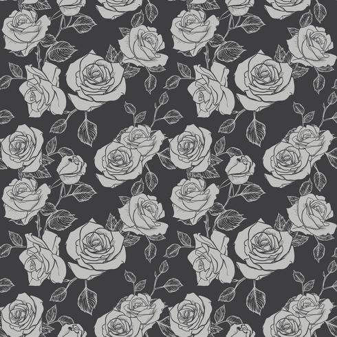 Rose Seamless pattern, flower seamless pattern, vector floral seamless