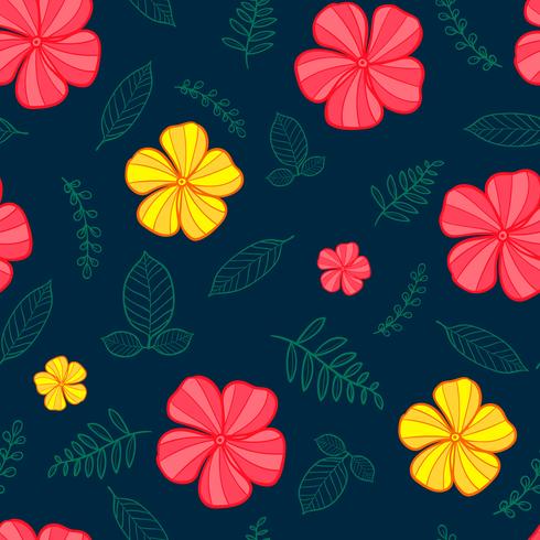 flower seamless pattern, floral pattern vector