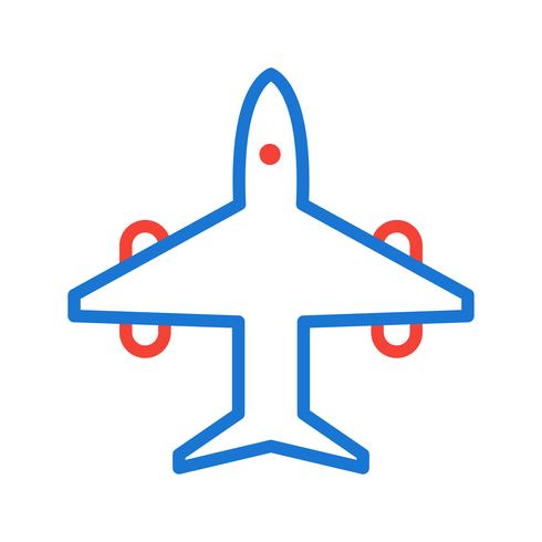 Diseño de icono de avión vector