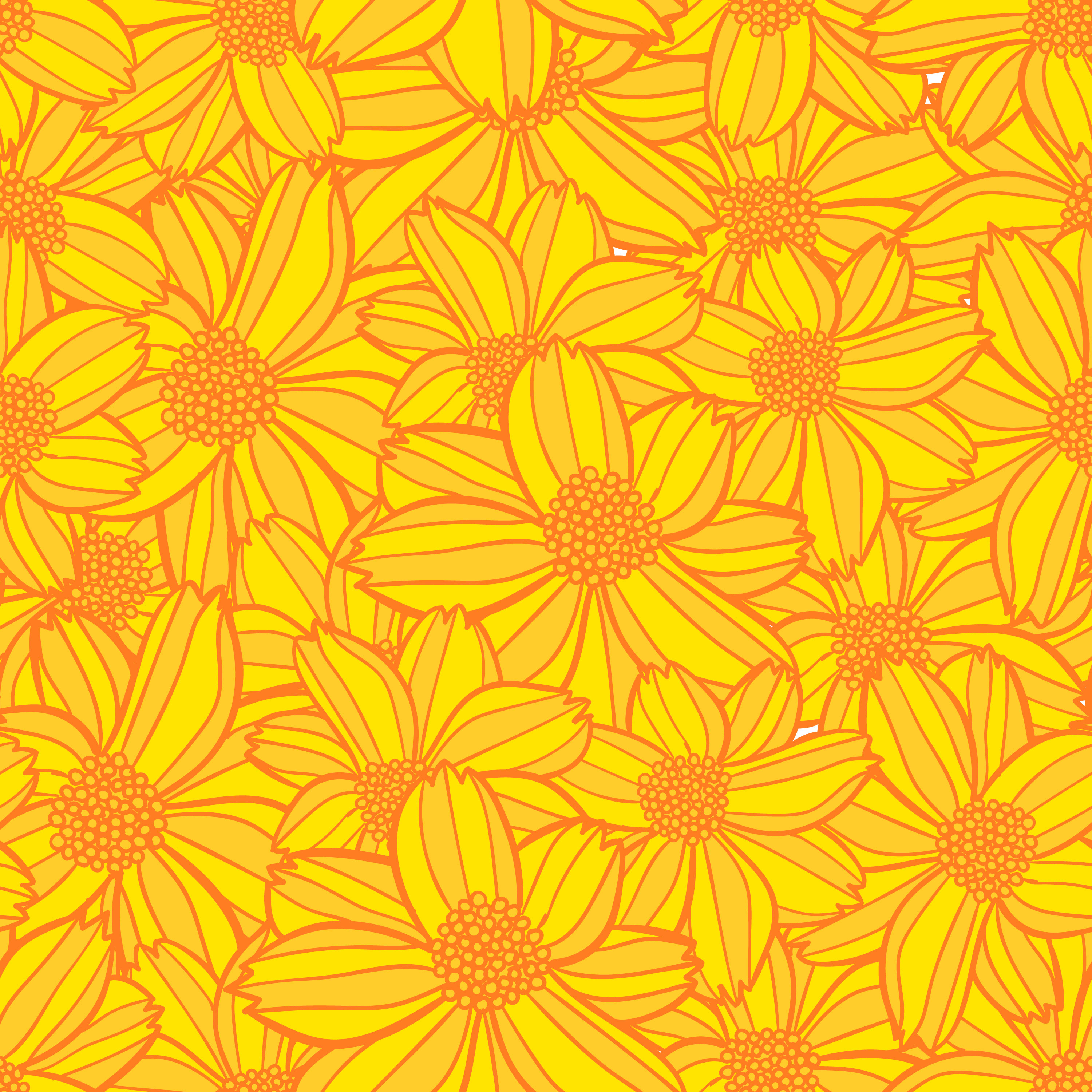 Flower Seamless Pattern Flower Background Texture Floral Seamless