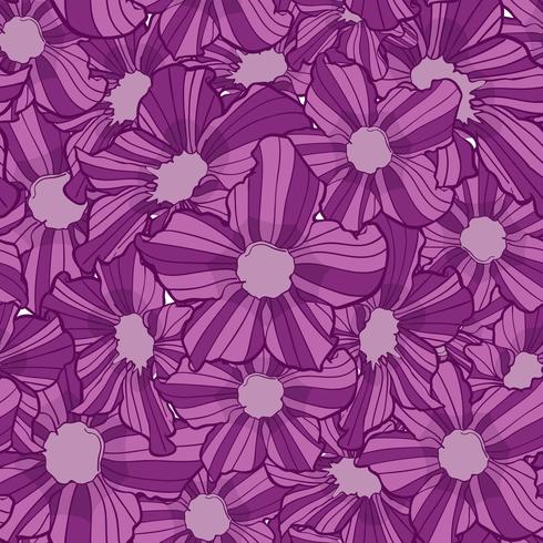 Flor de patrones sin fisuras, textura de fondo de flores, patrón floral sin fisuras vector