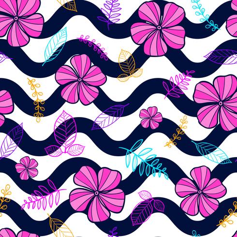 flower seamless pattern, floral pattern vector