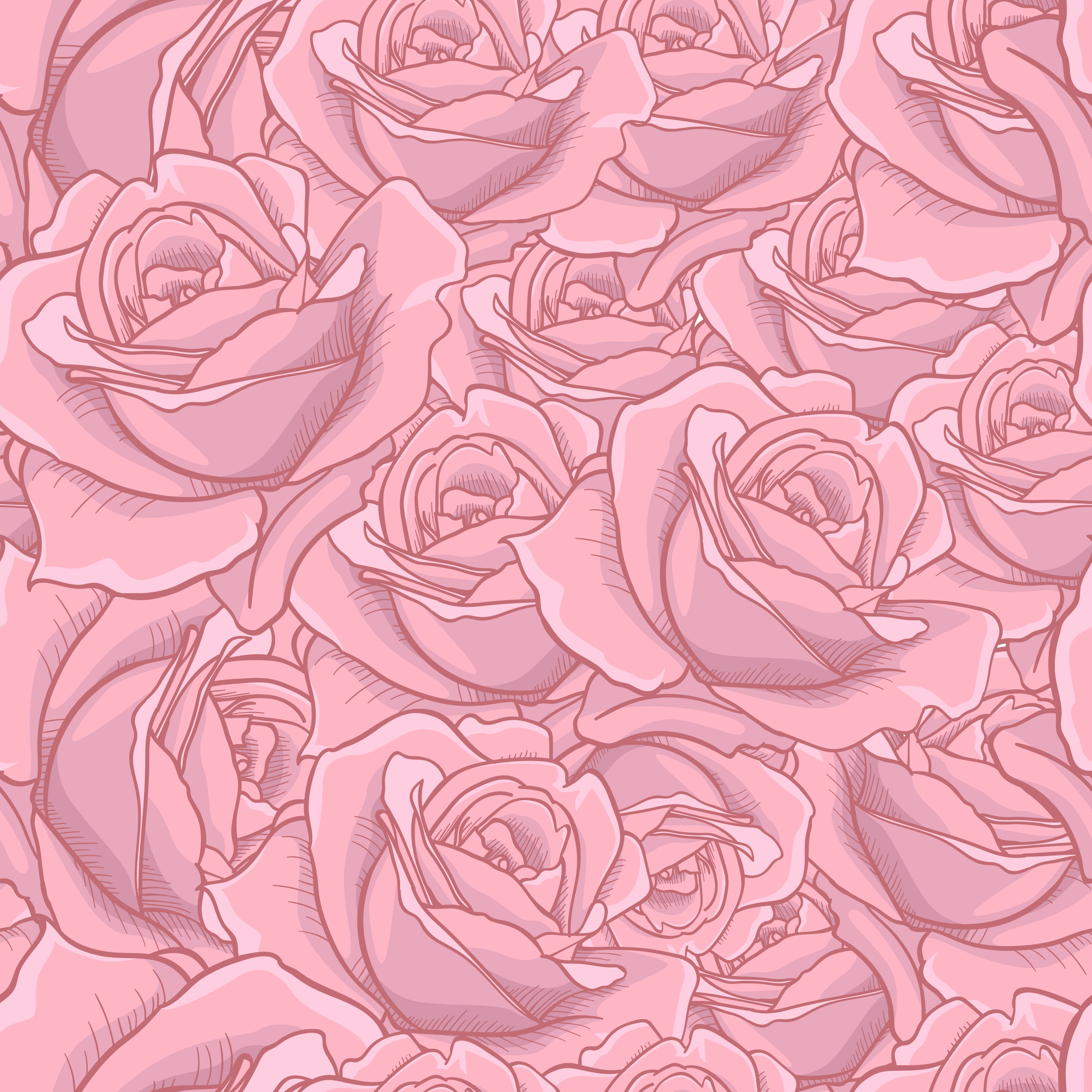 Rose Pattern Background