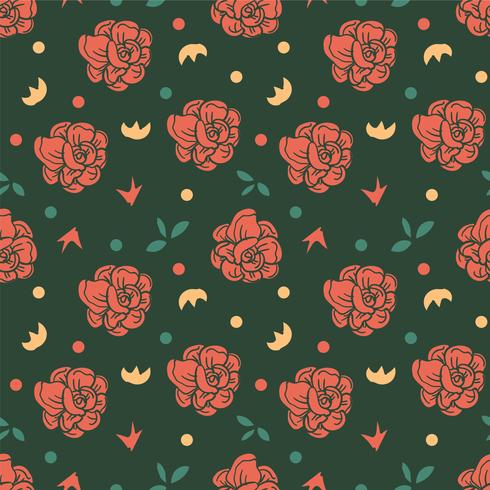 flower seamless pattern, floral pattern vector