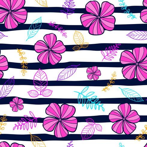 flower seamless pattern, floral pattern vector