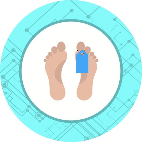 Toe Tag Icon Design vector