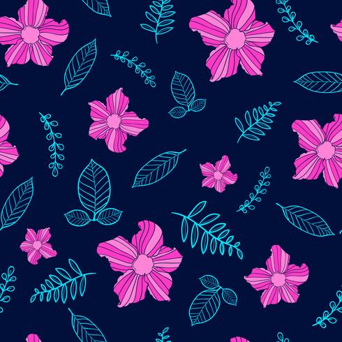 flower seamless pattern, floral pattern vector