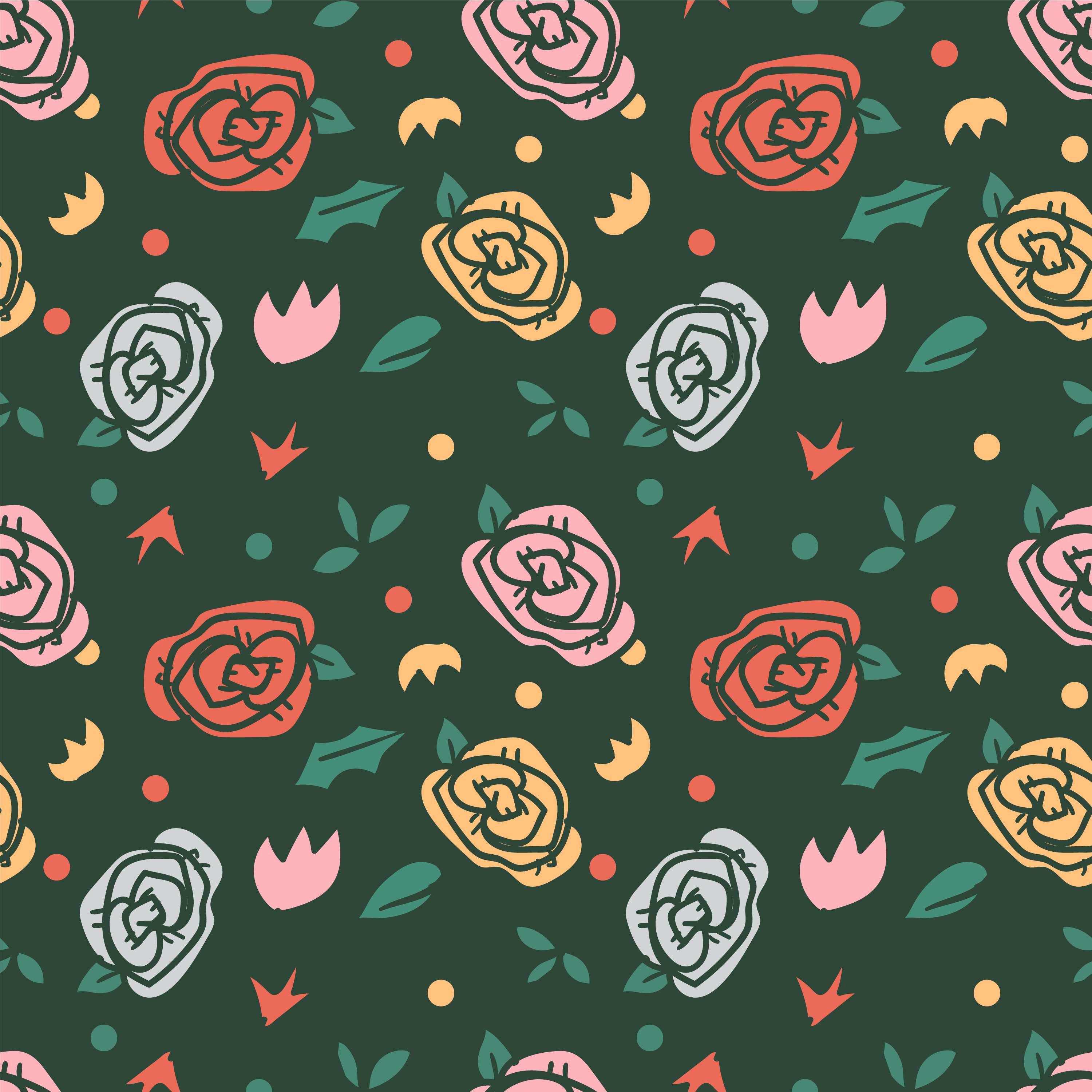 flower seamless pattern, floral pattern 506475 Vector Art at Vecteezy