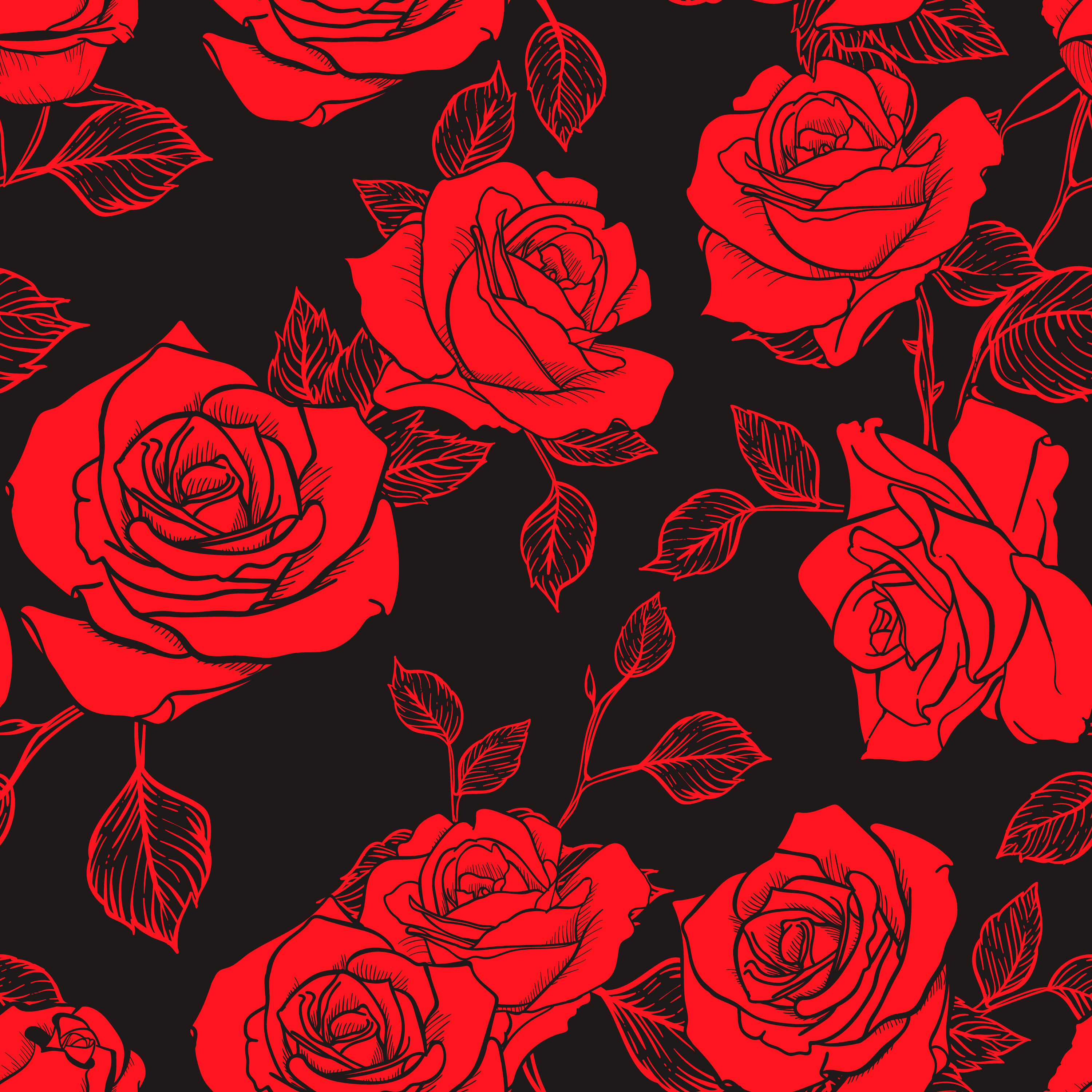 Download Rose Seamless pattern, flower seamless pattern, vector ...