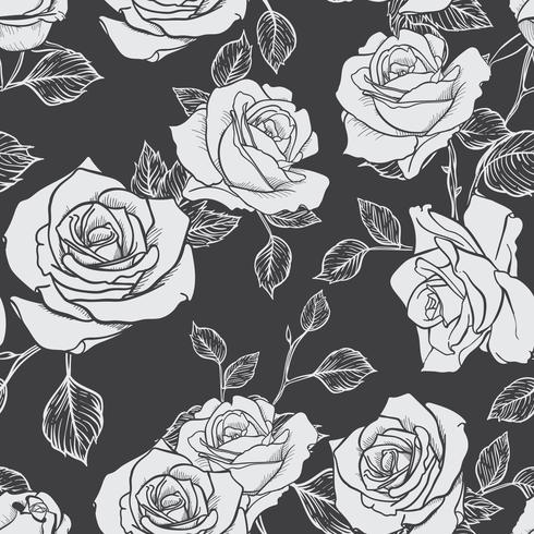 Rose Seamless pattern, flower seamless pattern, vector floral seamless pattern