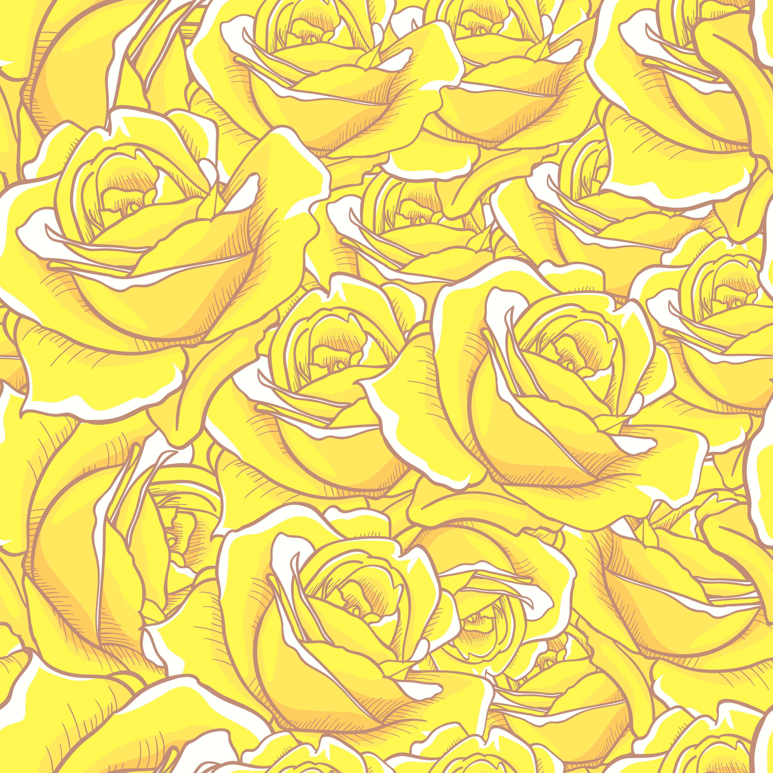 Download Rose Seamless pattern, flower seamless pattern, vector floral seamless pattern 506553 - Download ...